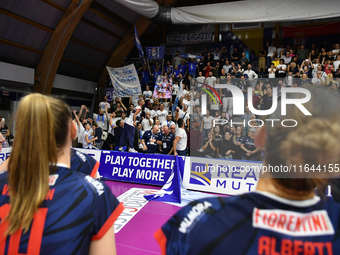 Reale Mutua Fenera Chieri '76 celebrates the team's victory to make the score 3-2 during the Italian women's Serie A1 Volleyball championshi...