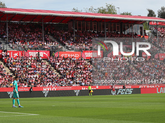 The stadium appears during the match between Girona FC and Athletic Club, corresponding to week 9 of LaLiga EA Sport, at the Montilivi Stadi...