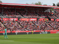 The stadium appears during the match between Girona FC and Athletic Club, corresponding to week 9 of LaLiga EA Sport, at the Montilivi Stadi...