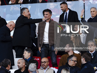 Paolo Maldini is seen during the Serie A match between AC Monza and AS Roma at U-Power Stadium in Monza, Italy, on October 6, 2024 (