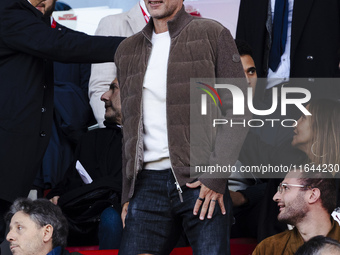 Paolo Maldini is seen during the Serie A match between AC Monza and AS Roma at U-Power Stadium in Monza, Italy, on October 6, 2024 (