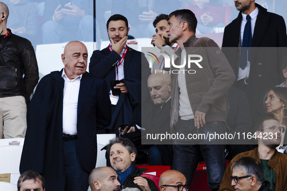 Paolo Maldini is seen during the Serie A match between AC Monza and AS Roma at U-Power Stadium in Monza, Italy, on October 6, 2024 