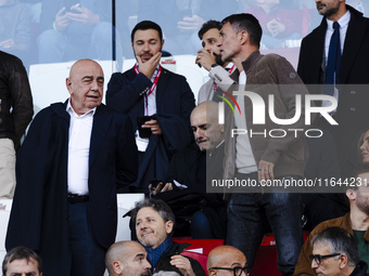 Paolo Maldini is seen during the Serie A match between AC Monza and AS Roma at U-Power Stadium in Monza, Italy, on October 6, 2024 (