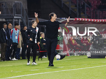 Alessandro Nesta participates in the Serie A match between AC Monza and AS Roma at U-Power Stadium in Monza, Italy, on October 6, 2024. (