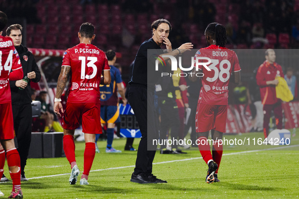 Alessandro Nesta participates in the Serie A match between AC Monza and AS Roma at U-Power Stadium in Monza, Italy, on October 6, 2024. 