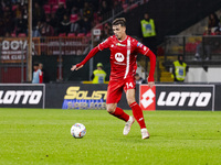 Daniel Maldini plays during the Serie A match between AC Monza and AS Roma at U-Power Stadium in Monza, Italy, on October 6, 2024. (