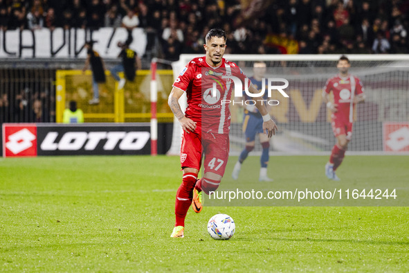 Dany Mota plays during the Serie A match between AC Monza and AS Roma at U-Power Stadium in Monza, Italy, on October 6, 2024. 