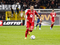 Dany Mota plays during the Serie A match between AC Monza and AS Roma at U-Power Stadium in Monza, Italy, on October 6, 2024. (