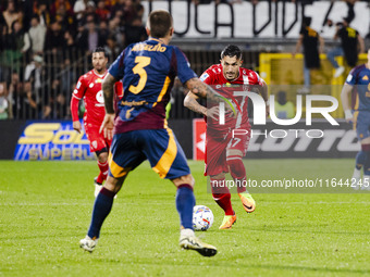 Dany Mota plays during the Serie A match between AC Monza and AS Roma at U-Power Stadium in Monza, Italy, on October 6, 2024. (