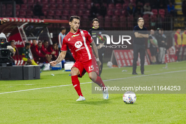 Pedro Pereira is in action during the Serie A match between AC Monza and AS Roma at U-Power Stadium in Monza, Italy, on October 6, 2024. 