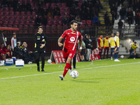 Pedro Pereira is in action during the Serie A match between AC Monza and AS Roma at U-Power Stadium in Monza, Italy, on October 6, 2024. (