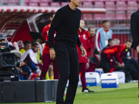 Alessandro Nesta participates in the Serie A match between AC Monza and AS Roma at U-Power Stadium in Monza, Italy, on October 6, 2024. (