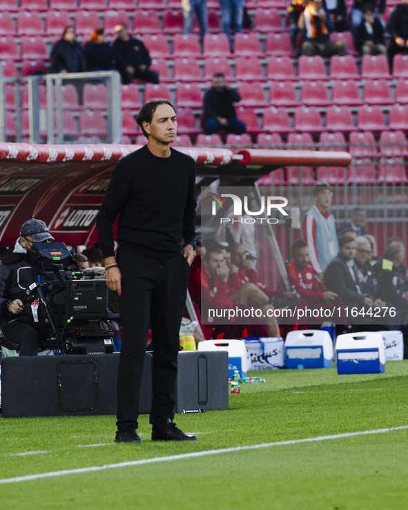 Alessandro Nesta participates in the Serie A match between AC Monza and AS Roma at U-Power Stadium in Monza, Italy, on October 6, 2024. 