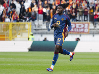 Manu Kone plays during the Serie A match between AC Monza and AS Roma at U-Power Stadium in Monza, Italy, on October 6, 2024 (