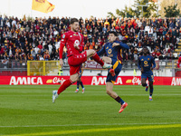 Matias Soule plays during the Serie A match between AC Monza and AS Roma at U-Power Stadium in Monza, Italy, on October 6, 2024 (