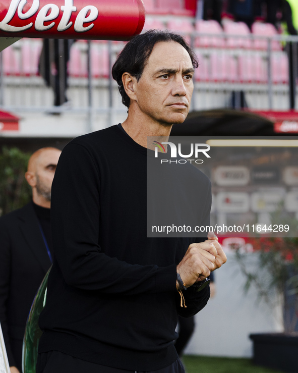 Alessandro Nesta participates in the Serie A match between AC Monza and AS Roma at U-Power Stadium in Monza, Italy, on October 6, 2024. 