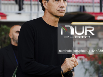 Alessandro Nesta participates in the Serie A match between AC Monza and AS Roma at U-Power Stadium in Monza, Italy, on October 6, 2024. (