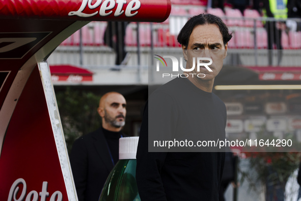 Alessandro Nesta participates in the Serie A match between AC Monza and AS Roma at U-Power Stadium in Monza, Italy, on October 6, 2024. 