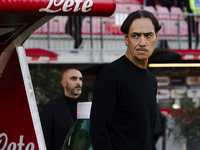 Alessandro Nesta participates in the Serie A match between AC Monza and AS Roma at U-Power Stadium in Monza, Italy, on October 6, 2024. (