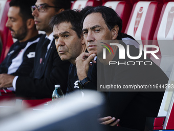 Alessandro Nesta participates in the Serie A match between AC Monza and AS Roma at U-Power Stadium in Monza, Italy, on October 6, 2024. (