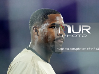 Mike Maignan of AC Milan looks on during the Serie A Enilive match between ACF Fiorentina and AC Milan at Stadio Artemio Franchi on October...