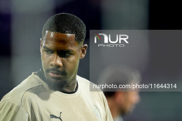 Mike Maignan of AC Milan looks on during the Serie A Enilive match between ACF Fiorentina and AC Milan at Stadio Artemio Franchi on October...