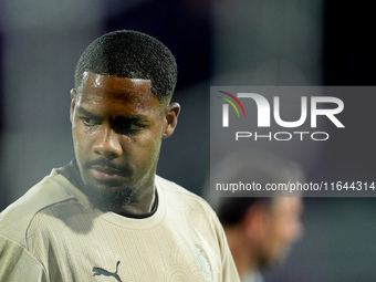 Mike Maignan of AC Milan looks on during the Serie A Enilive match between ACF Fiorentina and AC Milan at Stadio Artemio Franchi on October...