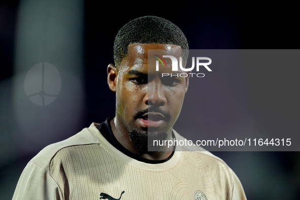 Mike Maignan of AC Milan looks on during the Serie A Enilive match between ACF Fiorentina and AC Milan at Stadio Artemio Franchi on October...