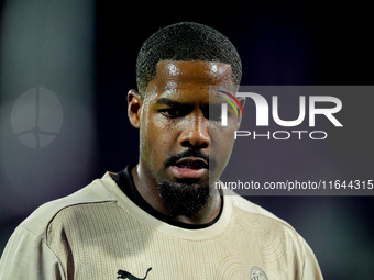 Mike Maignan of AC Milan looks on during the Serie A Enilive match between ACF Fiorentina and AC Milan at Stadio Artemio Franchi on October...