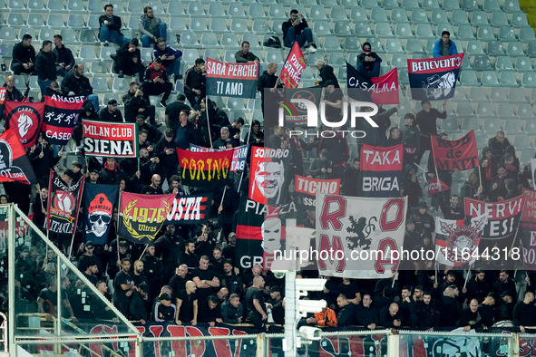 Supporters of AC Milan during the Serie A Enilive match between ACF Fiorentina and AC Milan at Stadio Artemio Franchi on October 06, 2024 in...