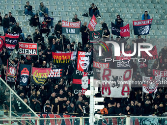 Supporters of AC Milan during the Serie A Enilive match between ACF Fiorentina and AC Milan at Stadio Artemio Franchi on October 06, 2024 in...