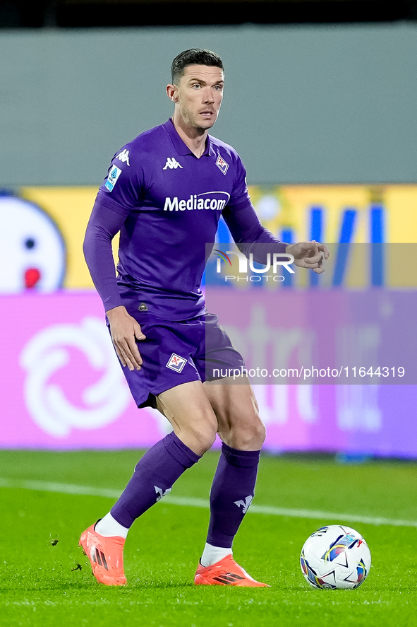 Robin Gosens of ACF Fiorentina in action during the Serie A Enilive match between ACF Fiorentina and AC Milan at Stadio Artemio Franchi on O...