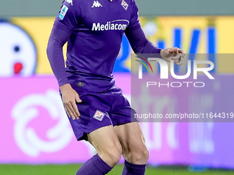 Robin Gosens of ACF Fiorentina in action during the Serie A Enilive match between ACF Fiorentina and AC Milan at Stadio Artemio Franchi on O...