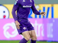 Robin Gosens of ACF Fiorentina in action during the Serie A Enilive match between ACF Fiorentina and AC Milan at Stadio Artemio Franchi on O...