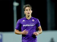 Edoardo Bove of ACF Fiorentina looks on during the Serie A Enilive match between ACF Fiorentina and AC Milan at Stadio Artemio Franchi on Oc...