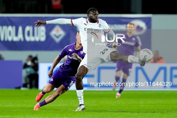 Youssouf Fofana of AC Milan during the Serie A Enilive match between ACF Fiorentina and AC Milan at Stadio Artemio Franchi on October 06, 20...