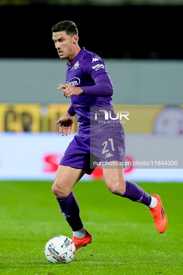 Robin Gosens of ACF Fiorentina during the Serie A Enilive match between ACF Fiorentina and AC Milan at Stadio Artemio Franchi on October 06,...