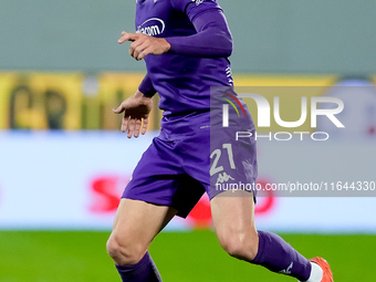 Robin Gosens of ACF Fiorentina during the Serie A Enilive match between ACF Fiorentina and AC Milan at Stadio Artemio Franchi on October 06,...