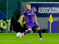 Pietro Comuzzo of ACF Fiorentina during the Serie A Enilive match between ACF Fiorentina and AC Milan at Stadio Artemio Franchi on October 0...