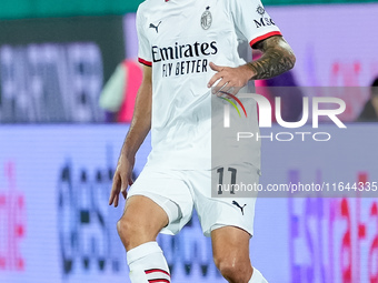 Christian Pulisic of AC Milan during the Serie A Enilive match between ACF Fiorentina and AC Milan at Stadio Artemio Franchi on October 06,...