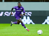 Moise Kean of ACF Fiorentina during the Serie A Enilive match between ACF Fiorentina and AC Milan at Stadio Artemio Franchi on October 06, 2...