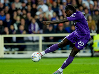 Moise Kean of ACF Fiorentina during the Serie A Enilive match between ACF Fiorentina and AC Milan at Stadio Artemio Franchi on October 06, 2...