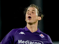 Edoardo Bove of ACF Fiorentina reacts during the Serie A Enilive match between ACF Fiorentina and AC Milan at Stadio Artemio Franchi on Octo...