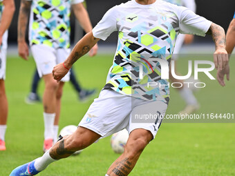 Valentin Castellanos of S.S. Lazio participates in the 7th day of the Serie A Championship between S.S. Lazio and Empoli F.C. at the Olympic...