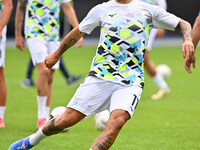 Valentin Castellanos of S.S. Lazio participates in the 7th day of the Serie A Championship between S.S. Lazio and Empoli F.C. at the Olympic...