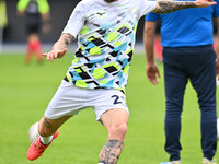 Manuel Lazzari of S.S. Lazio participates in the 7th day of the Serie A Championship between S.S. Lazio and Empoli F.C. at the Olympic Stadi...