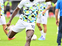 Boulaye Dia of S.S. Lazio participates in the 7th day of the Serie A Championship between S.S. Lazio and Empoli F.C. at the Olympic Stadium...