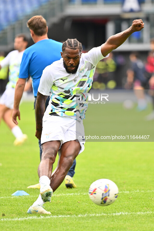 Nuno Tavares of S.S. Lazio participates in the 7th day of the Serie A Championship between S.S. Lazio and Empoli F.C. at the Olympic Stadium...