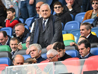 Claudio Lotito is the president of S.S. Lazio during the 7th day of the Serie A Championship between S.S. Lazio and Empoli F.C. at the Olymp...