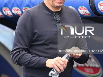 Roberto D'Aversa coaches Empoli F.C. during the 7th day of the Serie A Championship between S.S. Lazio and Empoli F.C. at the Olympic Stadiu...